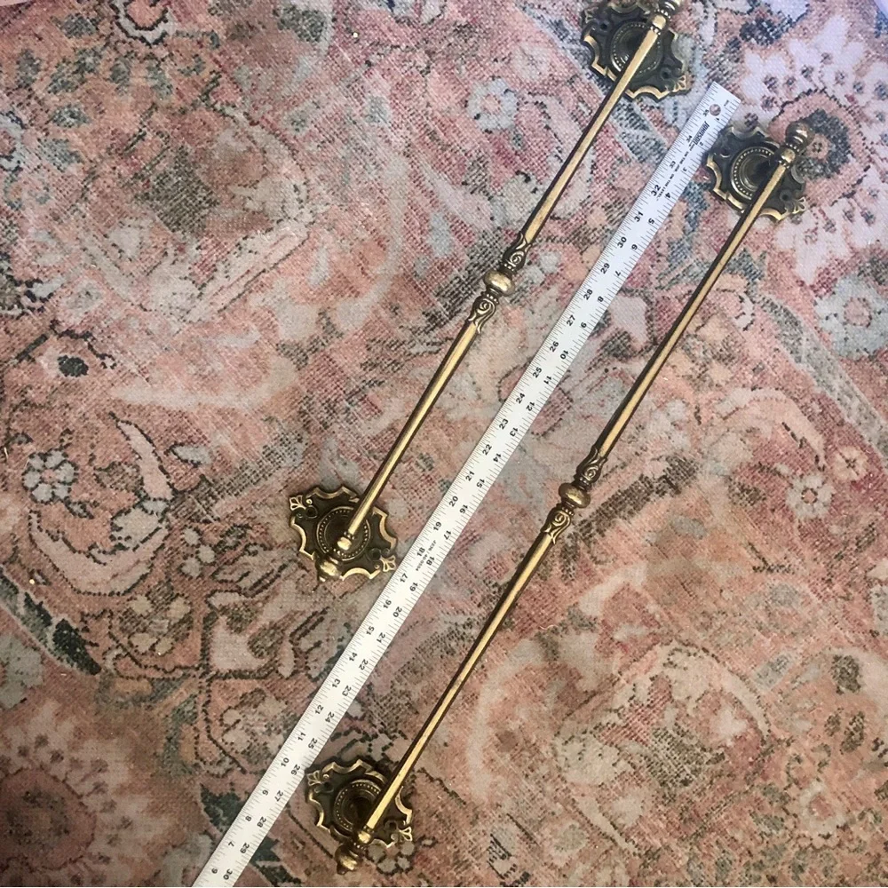 Amerock Carriage House Antiqued Brass Bathroom Towel Rack Bar MCM Bath Hand Set